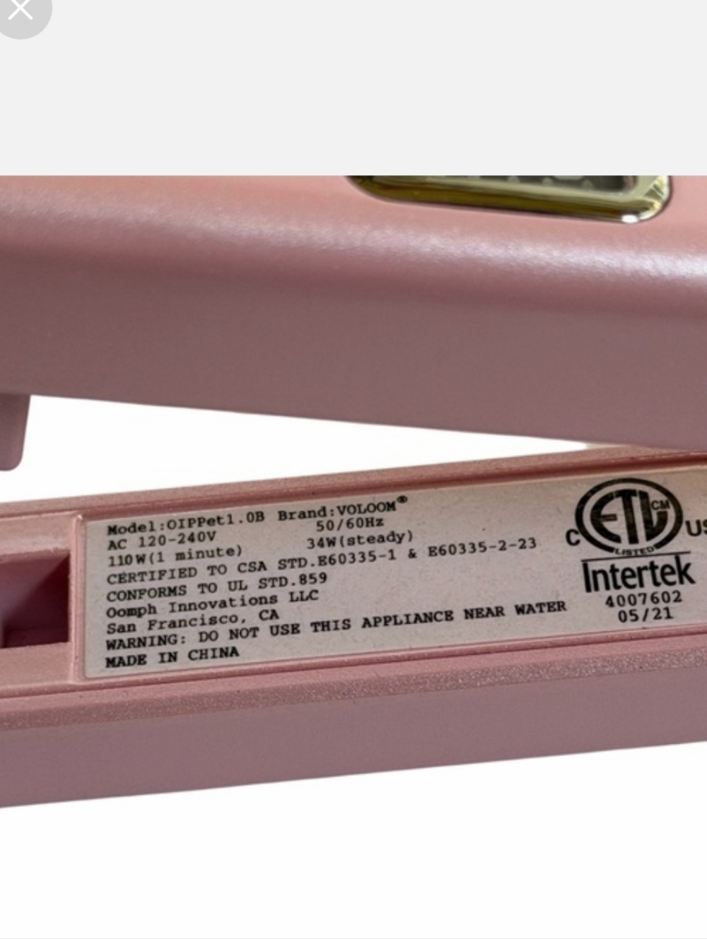 Voloom Pink Volumizing Ceramic Hair Iron - Picture 4 of 13
